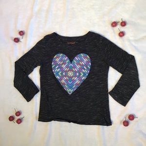 Heart long sleeve tee